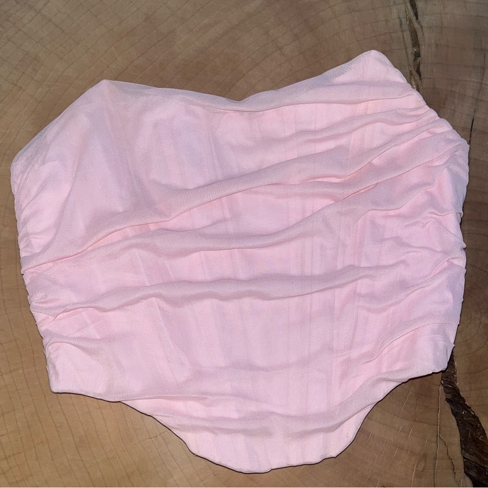 Pink Ruched Corset